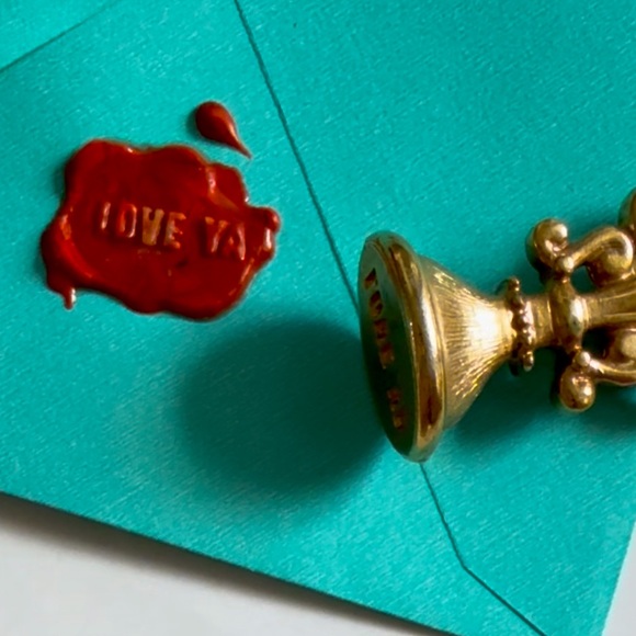 RARE 1970s Hallmark Wax Seal Set LUV YA - Picture 7 of 8